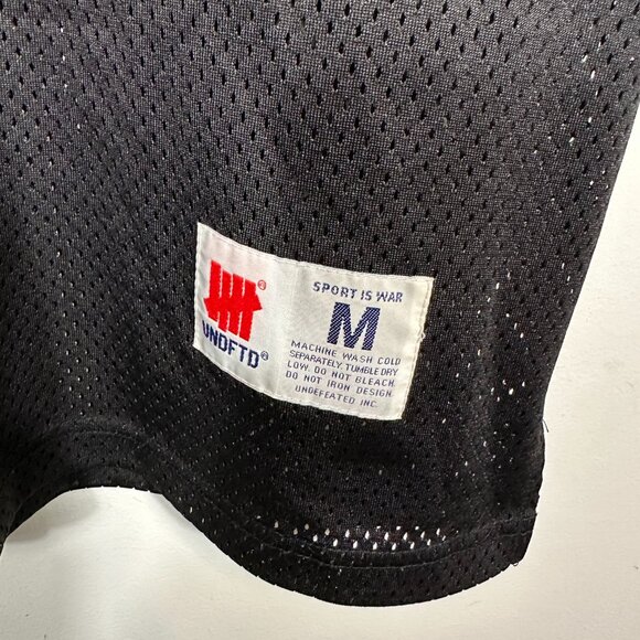 Undefeated 'Defectors' Mesh Jersey Size Medium Black - Picture 2 of 8